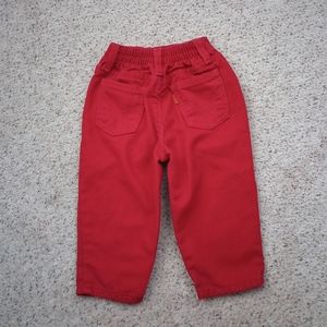 Vintage Baby's Red Levi's Orange tag